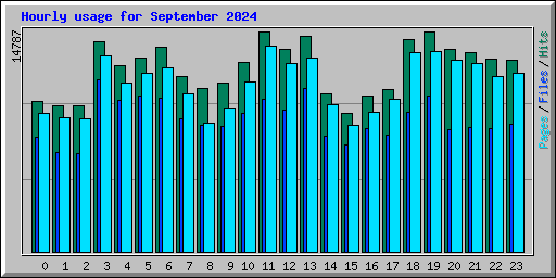 Hourly usage for September 2024